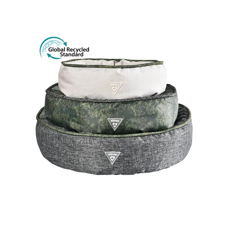 cama para perros reciclada