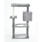 큰 고양이 나무 밧줄