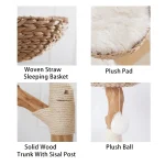 solid wood cat trees