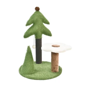 кошка лес дерево