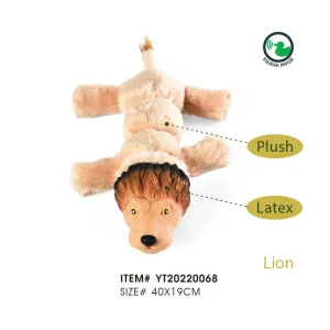 giocattolo per cani leone con squeaker