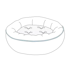 forma de la cama del perro para elegir (3)