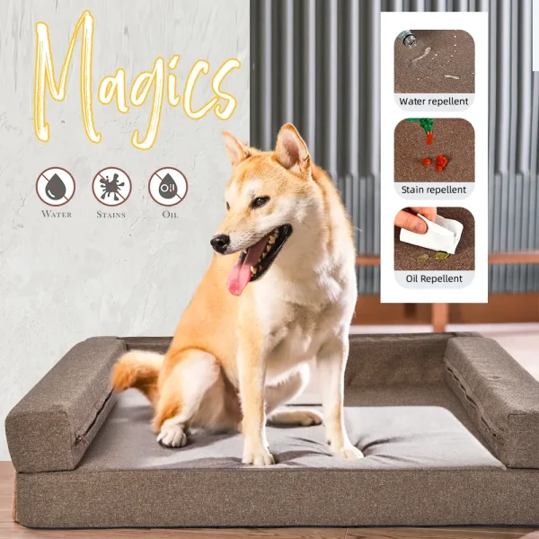 Image showcasing Memory Foam Dog Beds Large Pet Sofa Bed For Dogs - Petstar