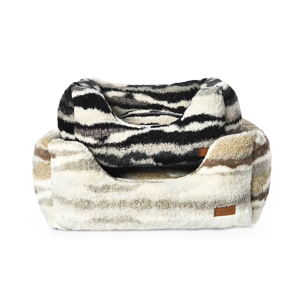 cama para mascotas de chenilla