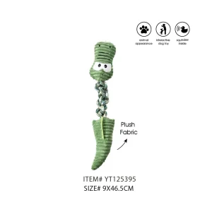 Green Crocodile Squeaky Dog Toy Interactive