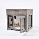 jaula de madera para perros