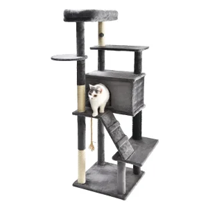 кошачья башня с лестницей