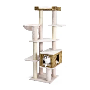 mobili per gatti in rattan