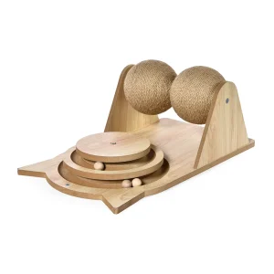 Tiragraffi per gatti con palla di sisal