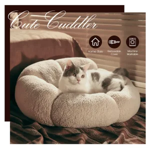 donut cat bed