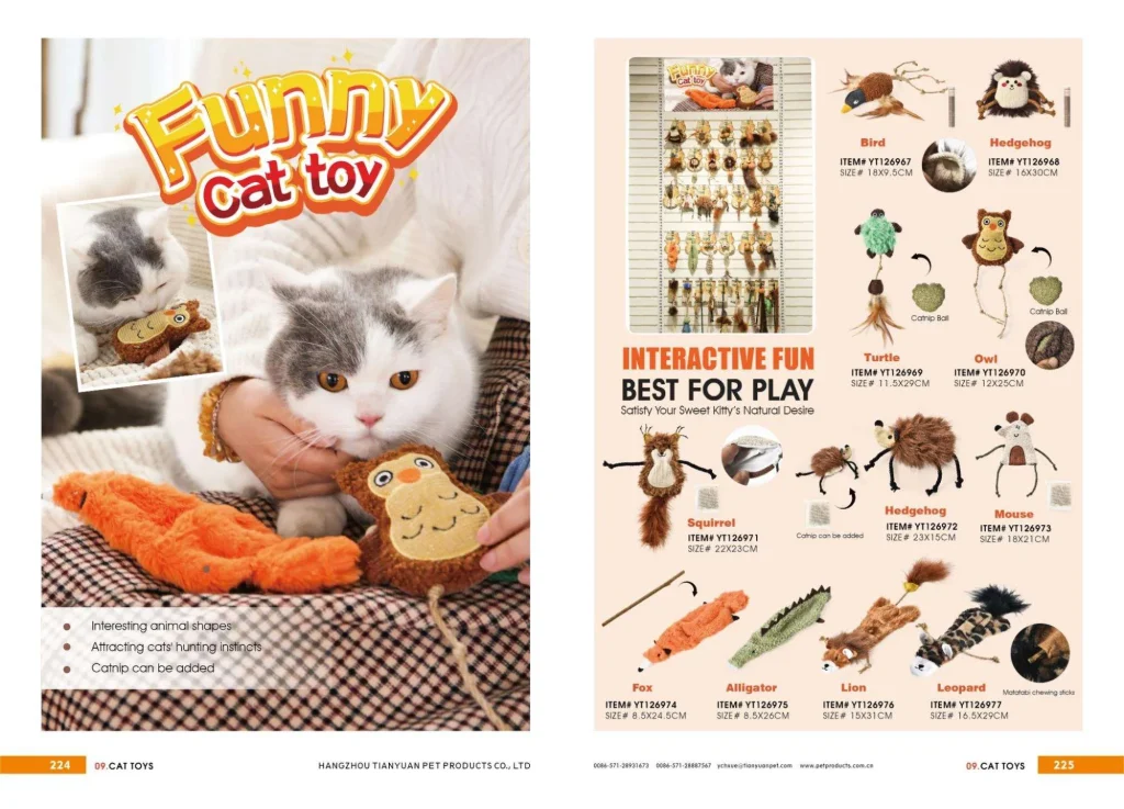 Giocattoli con erba gatta