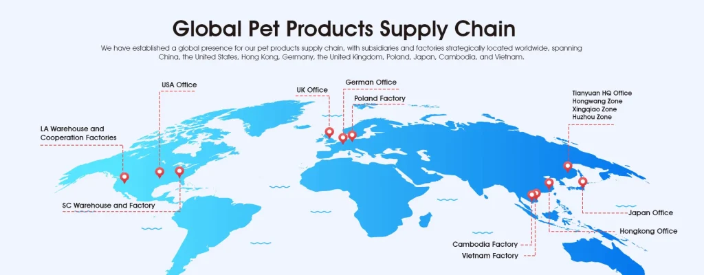 글로벌 애완동물 제품 공급망