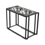 metal dog feeder