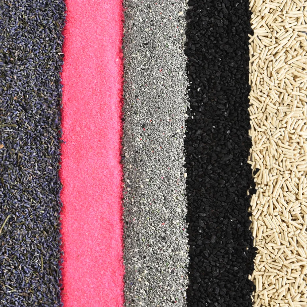 mixed cat litter