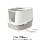 caixa de areia de entrada superior para gatos