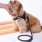 バイオベースPUレザー犬用ハーネス