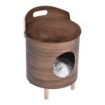 деревянные домики для кошек