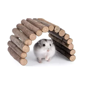 Hamster Ladderbrug Hout Kauwspeeltje voor kleine dieren Muis Rat Knaagdieren