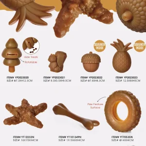 ゴム製犬用おもちゃ 最高の犬用噛むおもちゃ 天然ゴム製ペット用おもちゃ