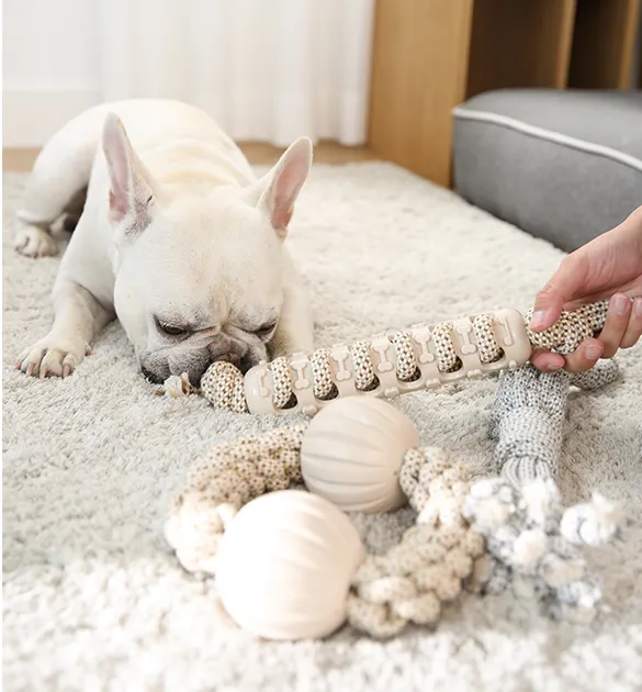 Brinquedo de corda para cachorro