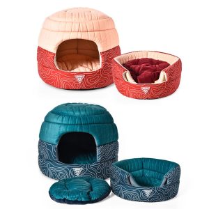 Letti per gatti riciclati 2 in 1 Eco Friendly Recycle PET Fabric Pet Cat Cave Beds