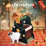 卸売り クリスマス猫のコンドミニアム