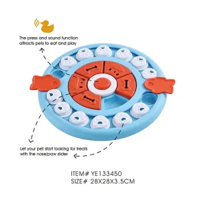 Медленная собака кормушка чаша интерактивный IQ обучение игрушка кошка животное головоломка чаша