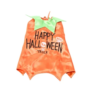 Roupa de Halloween para Animais de Estimação Laranja Bonita e Engraçada Roupa de Gato e Cão