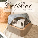 Картонная кровать для кошек