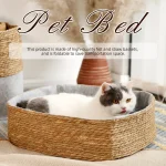 Плетеная кровать для кошек