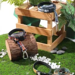 탑 애견 목줄 칼라 세트