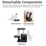 Fabricante de árvore para gatos com estilo de fábrica