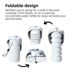 Складная бутылка для воды для собак на открытом воздухе
