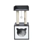 fabrication de condo pour chat noir