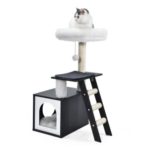 arbre à chat avec escabeau