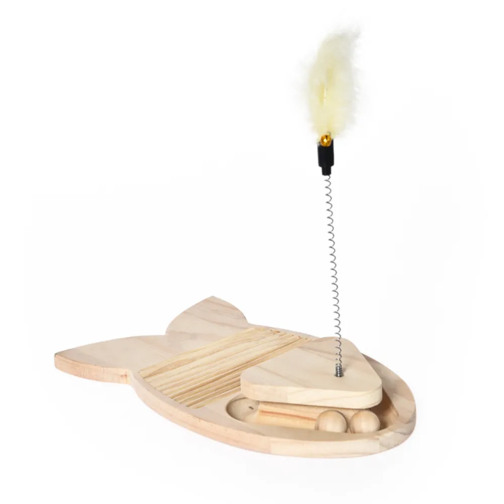 arranhador de madeira para gatos