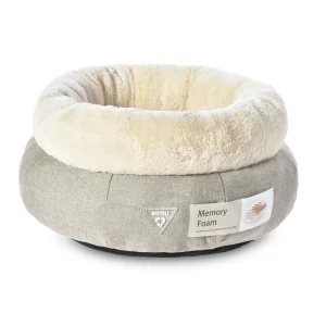 letto per gatti a ciambella in peluche