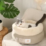 fábrica de camas para gatos donut de felpa