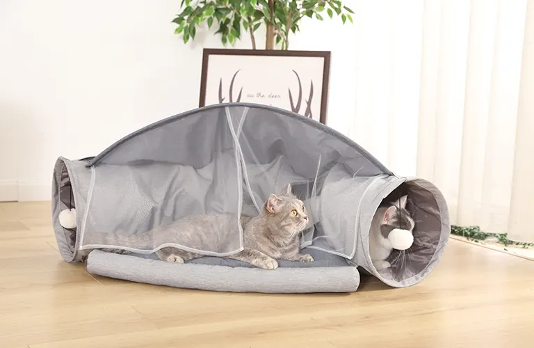 cat tunnel bed