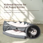 fabrication de lit tunnel pour chat