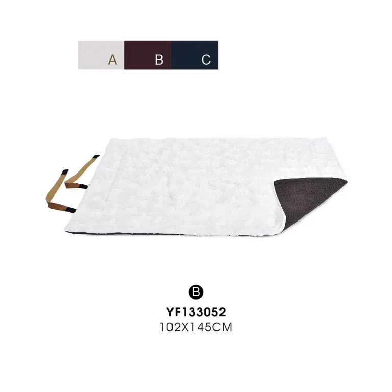 Cama con manta para perros