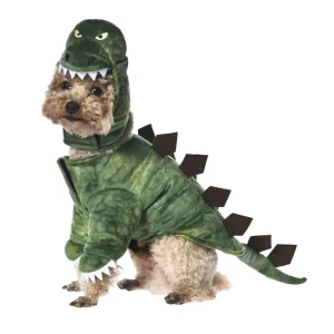 Disfraz de dinosaurio adorable para perros