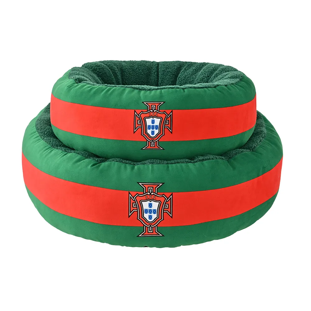 Flauschiges rundes Hundebett