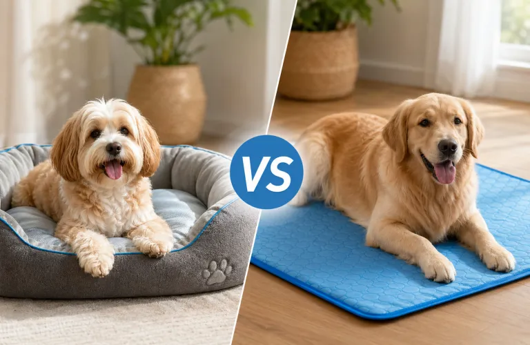 Cooling Pet Bed vs Cooling Mat