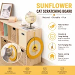 Natural Sisal Sunflower Cat Scratch Pad introduction