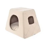 Cozy Enclosed Cat Cave Bed Soft Pet House