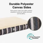 Canapé pour chien, lit orthopédique moelleux pour animaux de compagnie, côté canapé