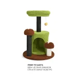Teddy Fleece Forest-Inspired Cat Tree size