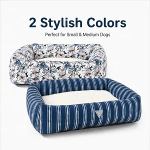 Pet Cuddle Bed with Recycled Plush Fabric 2 colour