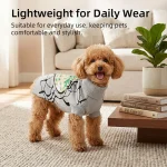 Grauer Erdbeer-Pullover für Hunde – HUNDEMODE